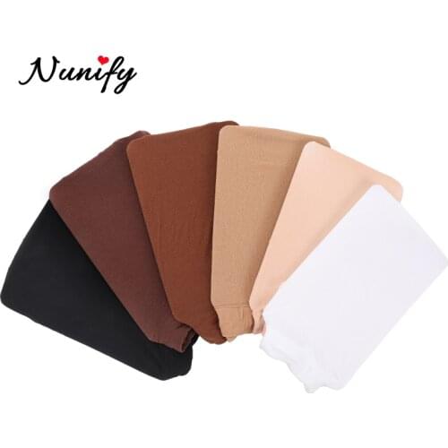 Nunify 10Pcs Brown Black Beige Skin Wig Cap Stocking Cap Wig Net Mesh Dome Wig Caps Stocking Thin Hairnet For Wigs