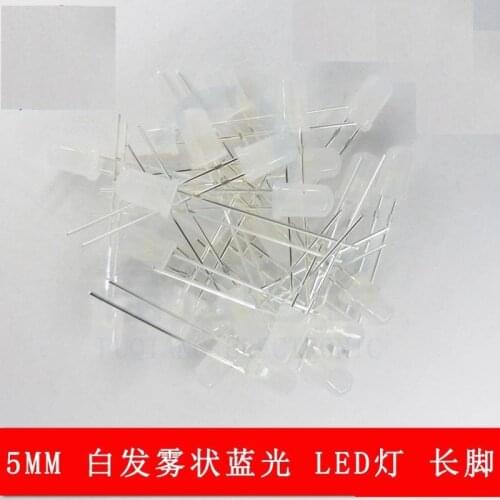 1000pcs/lot 5MM bright LED lights mist of hair spray long-legged blue