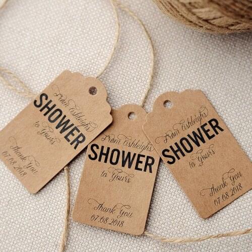 200 pcs 3.5x6.2cm Paper Label Wedding Favor Tags Box Gift Key Candy Wedding Flowers Customized With Own Logo Thank you Cards