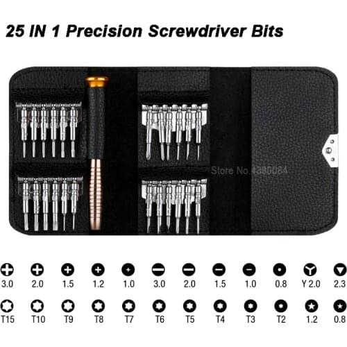 25 in 1 Precision Multifunctional Screwdriver Bits Combination Torx Screwdriver Set Phillips Hand Tools For Phone PC Repair Tool