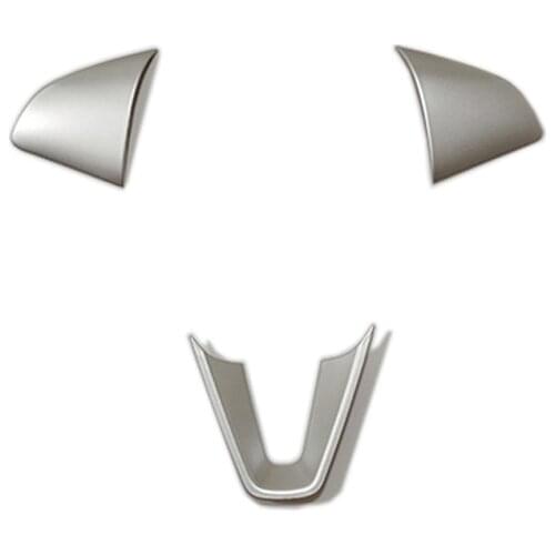 For Honda FIT JAZZ accessories 2014 2015 2016 car styling Car Steering wheel Button frame cover trim 3 pcs