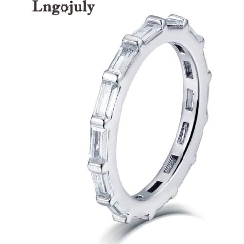 925 Sterling Silver Ring Luxury Zircon Rose Gold Color Ring Wedding Bride Rings Silver 925 Jewelry Accessories For Women Gift