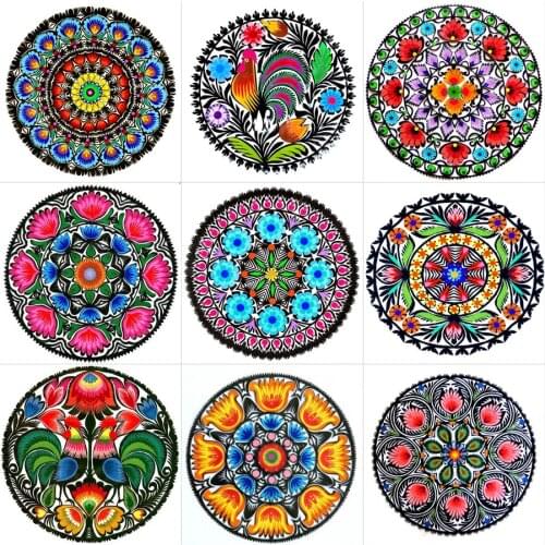 Diamond Embroidery 3d Diy Diamond Painting Kits for Square Drill Rhinestone Embroidered Mosaic Needlework Mandala flower HL287