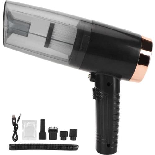 120W Car Vacuum Cleaner 3-in-1 Portable USB Charging 4500bar Dust Collector with Light Black Cleaning Machine Home Appliance