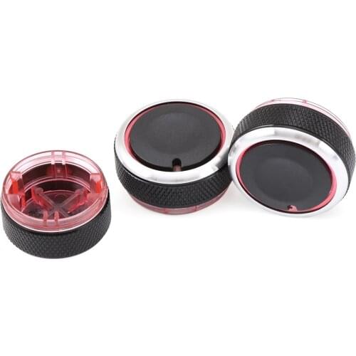 Car styling Air conditioning switch adapted special aluminum alloy decoration ultra bright For Volkswagen VW Polo 2011-2013