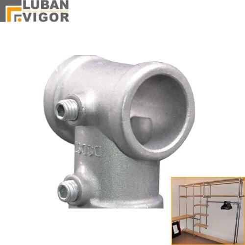 Aluminum alloy pipe quick connector,T shape tee ,for 25mm diameter tube,no rust,DIY hanger fastener,Industrial artwork