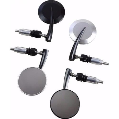 CG125 Retro Motorcycle Modified Aluminum Alloy CNC New Handlebar Reflective Rearview Mirror Convex Surface