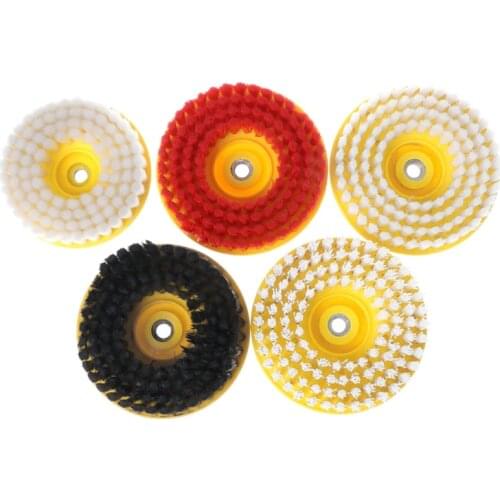 Dia 150mm Black Drill Power Scrub Clean Brush Leather Plastic Wooden Furniture Dropshipping