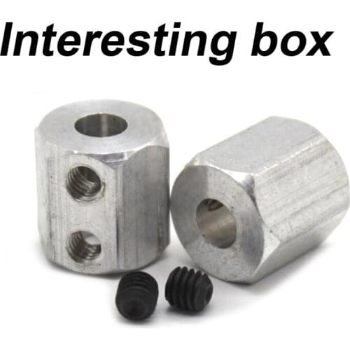 Wheel nut (1 set) Hexagon hole wheel connection accessories with top wire DIY handmade toy fixing accessories