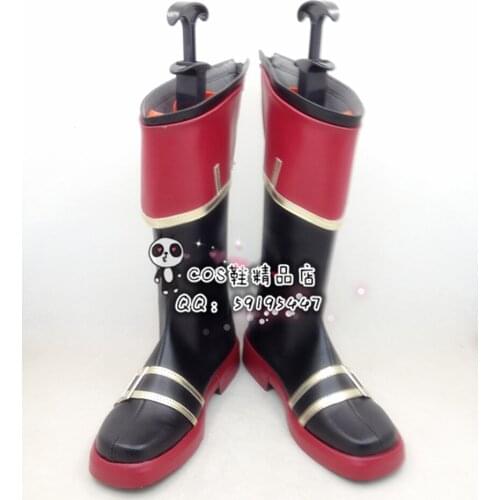 Kantai Collection Kiso Black Long Cosplay Shoes Boots X002