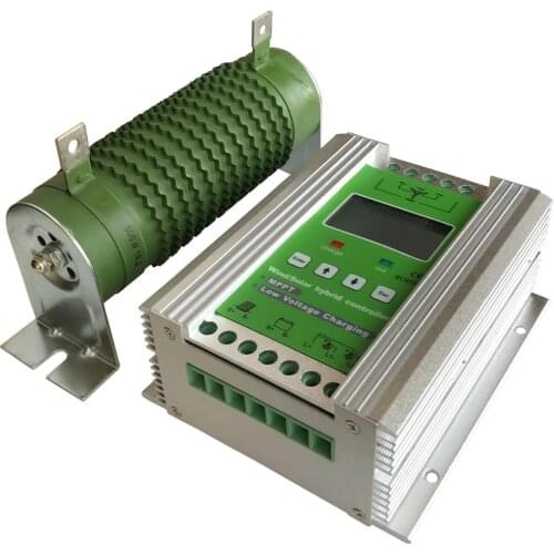Boost MPPT Wind Solar Hybrid Charge Controller 900W 24V 12V, Wind Turbine 500W +400W Solar MPPT Charge Controller Regulator 50A