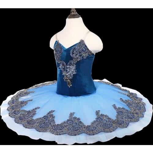 Royal BlueProfessional ballet tutu dress girl dancing wear costume child Performance ballerinas tutu Clothes kids Carnival