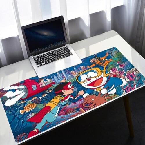 Anime Doraemon Mouse Pad Kawaii Gaming Accessories XXL XL Large Gamer Office PC Computer Keyboard Desk Mat Cute Carpet Mousepad