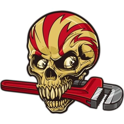 Hot Funny Horror Skull Car Styling Vinyl Car Sticker and Decals window Bodywork Vinyl Car Interior KK Apply To Car Window window