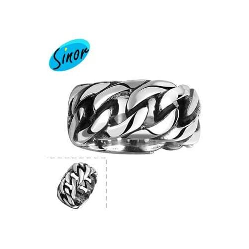 Foreign Trade Hot Fashion Cool Chain Bone Stainless Steel Ring R108-8 Gmyr108