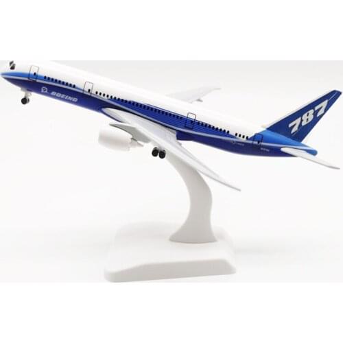 20cm Alloy Aircraft Model 787 Original Alloy Model Diecast Aircraft Toys Airplane Airliner Kid Gifts Collectible