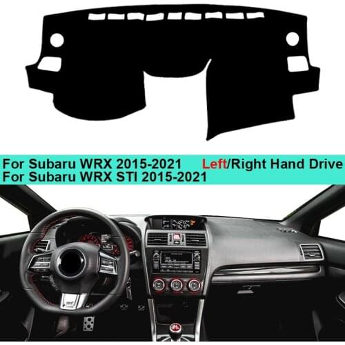 Car Dashboard Cover Dash Mat Carpet Cape For Subaru WRX 2015-2021 Auto Sun Shade Pad Subaru WRX STI 2015-2021
