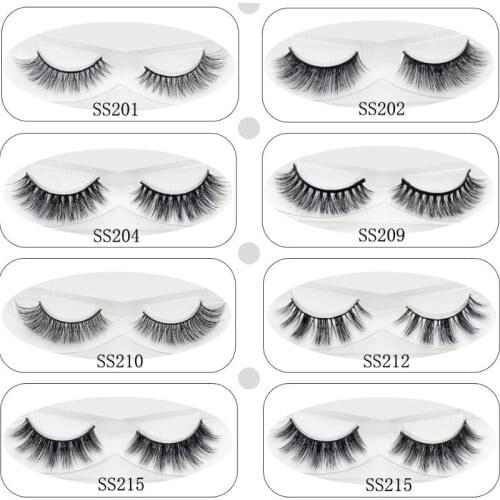 Lash 3D Mink Lashes Eye Lashes Soft Thick & Natural Long Fake Eyelashes Extension For Makeup 100% Handmade 9 Styles 1 Pair
