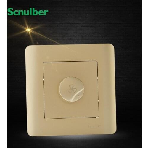One gang 86mm light led luxury champagne wall switch panel dimmer