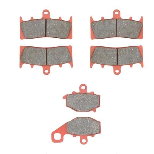 MEXITAL Motorcycle Brake Pads Front Rear for Kawasaki ZX6R (G/J) ZX600 (98-02)/ZZR 600 (ZX 600 J4/J6F-J8F) (05-08)188-188-192-1