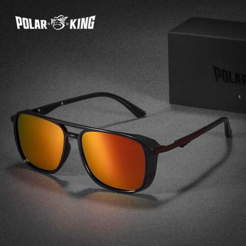 POLARKING Brand Stylish Designer Polarized Men Sunglasses Square Driving Sun Glasses For Male Fishing Eyewear