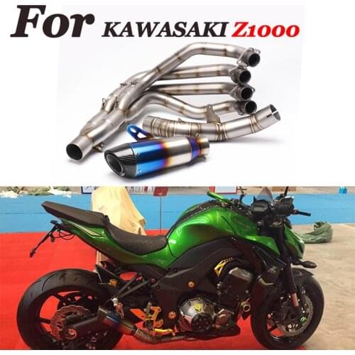 For Kawasaki Z1000 Z1000SX 2010-2020 Full System Motorcycle GP Exhaust Escape Moto Modified Whole Set Tube Carbon Fiber Muffler