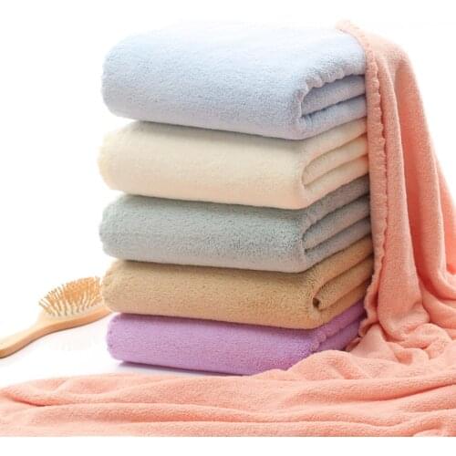Solid Color Soft Towel Set Microfiber Fabric Spa Beauty Face Towel Shower Bath Sports Towel Home Bathroom Hotel For Adults Kids