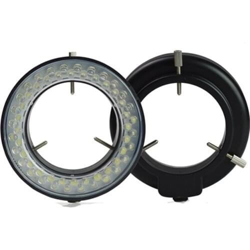 Adjustable Microscope Ring Light 144 LED Stereo Microscope illuminatorwith Power Adapter for Stereo Microscope & Camera