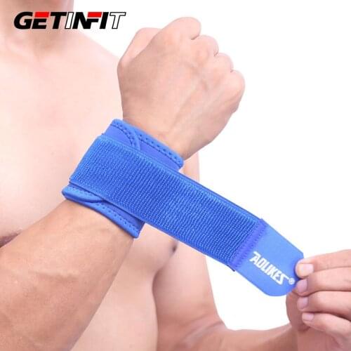 Getinfit 1PCS Adjustable Wrist Support Brace Brand Wristband Men and Women Gym Wrestle Professional Sports Protection Wrist