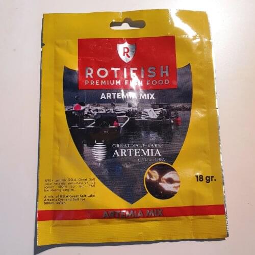 Rotifish Artemia Mix artemia eggs 18 gr , 1 pack practical artemia baby fish feeding. 18 gr , 1 pack