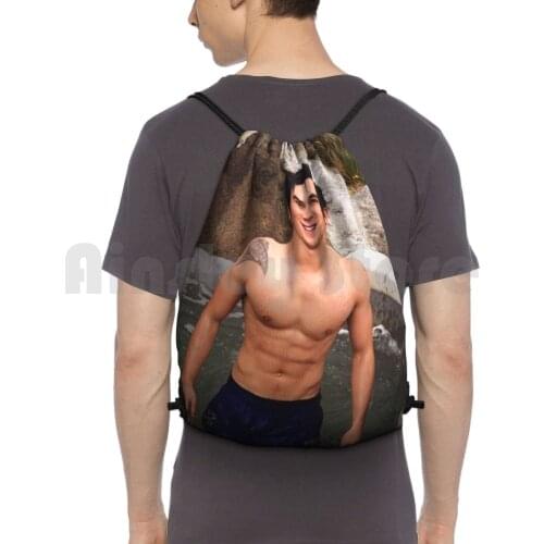 Kj Apa-Archie Andrews-Riverdale Backpack Drawstring Bag Riding Climbing Gym Bag Riverdale Series Netflix Films Movies Kj Apa