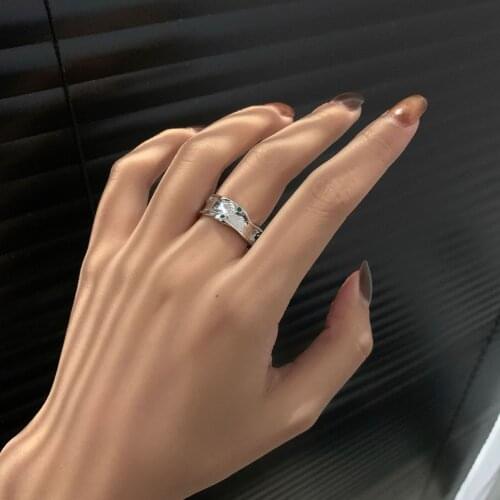 S925 Sterling Silver Rings for Women Retro Fashion Inordinance Adjustable Opening Simplicity Accessories Jewelry Wholesale