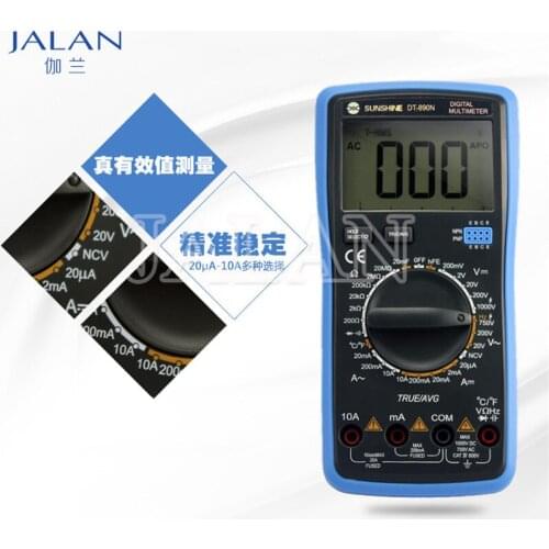 Sunshine DT-890N Auto Range Digital Display Multimeter For Mobile Phone LCD Problem Accurate Positioning Checking Tools
