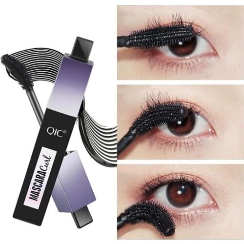 Wide-Angle Rotating Mascara Curling Volume Express Curled 4D Mascara Curved Liquid Eyelashes Cosmetic Waterproof
