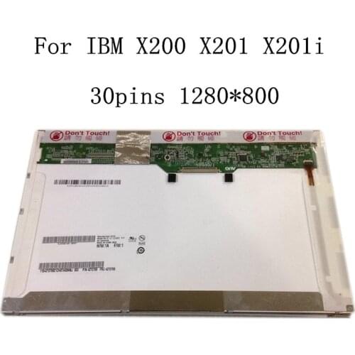 12.1'' Laptop lcd screen for IBM thinkpad X200 X201 X201I B121EW09 V.3 LTN121AT07 LP121WX3 30PIN