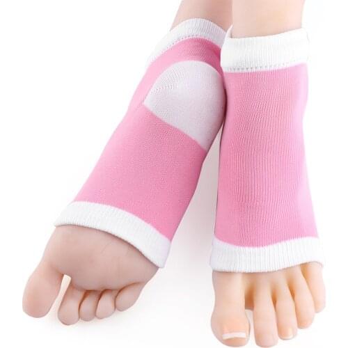 1 Pair Smooth Silicone Moisturizing Gel Heel Socks Anti Dry Cracked Chapped Foot Skin Care Exfoliating Foot Protector Tools