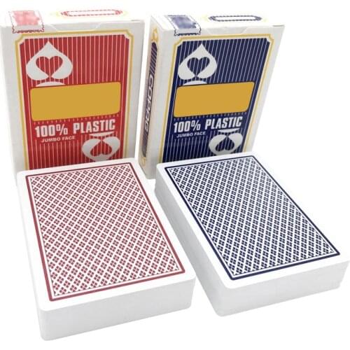 10Pcs/Lots Top Grade Texas Hold'em Baccarat Poker Card Set PVC Plastic Frosting Waterproof Large Number Playing Cards Board Game