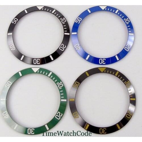 38mm quality ceramic bezel insert watch parts fit for 40mm SUB automatic wristwatch 4 styles