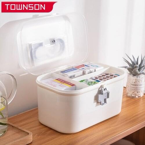 Medicine organizer home storage organization medicine box medicine container Convenient organizer first aid kit for home