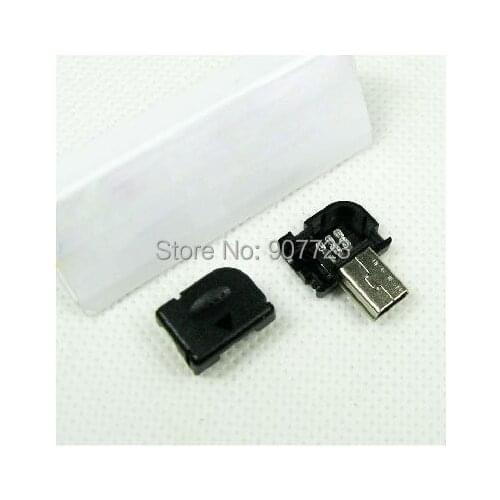 DIY Right Angel 90 Degree Long Mini USB Type B Male 5pin three Piece Assembly Connector Plug Socket