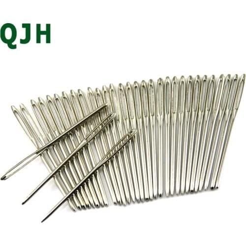 Genuine QJH 30pcs/Set 5.9cm Large Eye Needles Sewing Needle Needle Embroidery Tapestry Hand Sewing Cross stitch needle