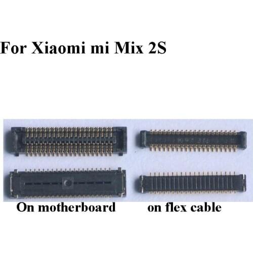 5pcs FPC connector For Xiaomi mi mix 2S 2 S LCD display screen on motherboard mainboard For Xiao mi mix2s Replacement parts