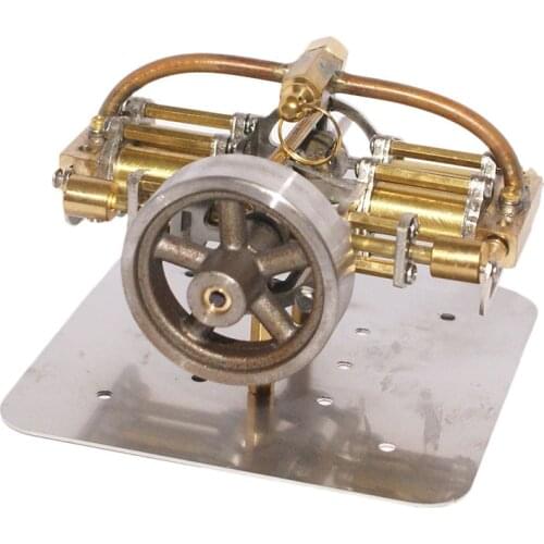 Dr. Engine 90 x 90 x 45mm Mini Steam Engine Model without Boiler for Model Ship Model Building Kit