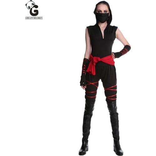Ninja Costumes Lady Ninja Cosplay Anime Halloween Costume for Women Adult Sexy Suit Game Carnival Ball Dress