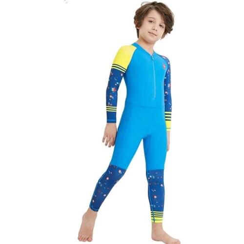 Kids Swimsuits Fused Boy Girl Swimwear Rashguard Plus Size Toddler Swim Suit Bathing Clothes One Piece Rash Guard Child Children