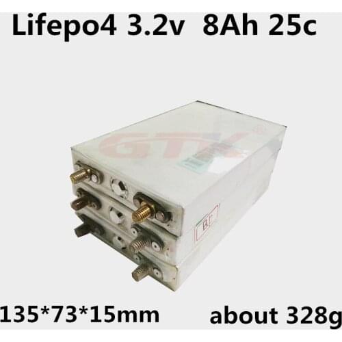 GTK LiFePo4 3.2v 8ah 25C discharge lithium battery for Ebike ,motorcycle,scooter,solar light,monitor unit computer ,machine room