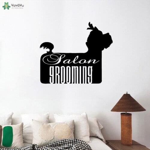 YOYOYU Wall Decal Dog Pet Shop Window Decoration Grooming Salon Symbol Adhesive Vinyl Wall Stickers Waterproof Modern DecorCT581