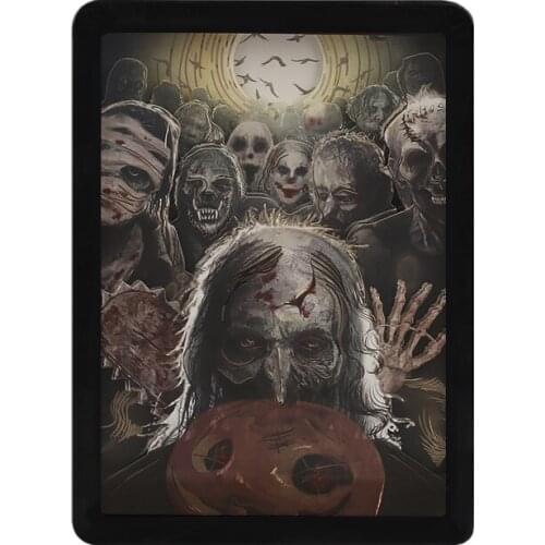 Strange new art light and shadow paper carving lamp halloween hundred ghosts night party decoration atmosphere night light