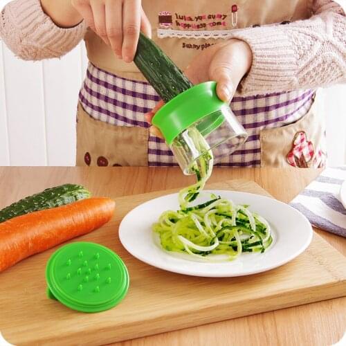 New Zucchini Noodle Spaghetti Maker 1pc Carrot Cucumber Grater Spiral Blade Cutter Vegetable Fruit Slicer Salad kitchen Tools