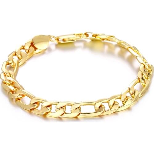New 925 Sterling Silver Bracelet 18K Gold 8MM Ferrero Bracelet Men&Women Charm Jewelry Wedding Gift